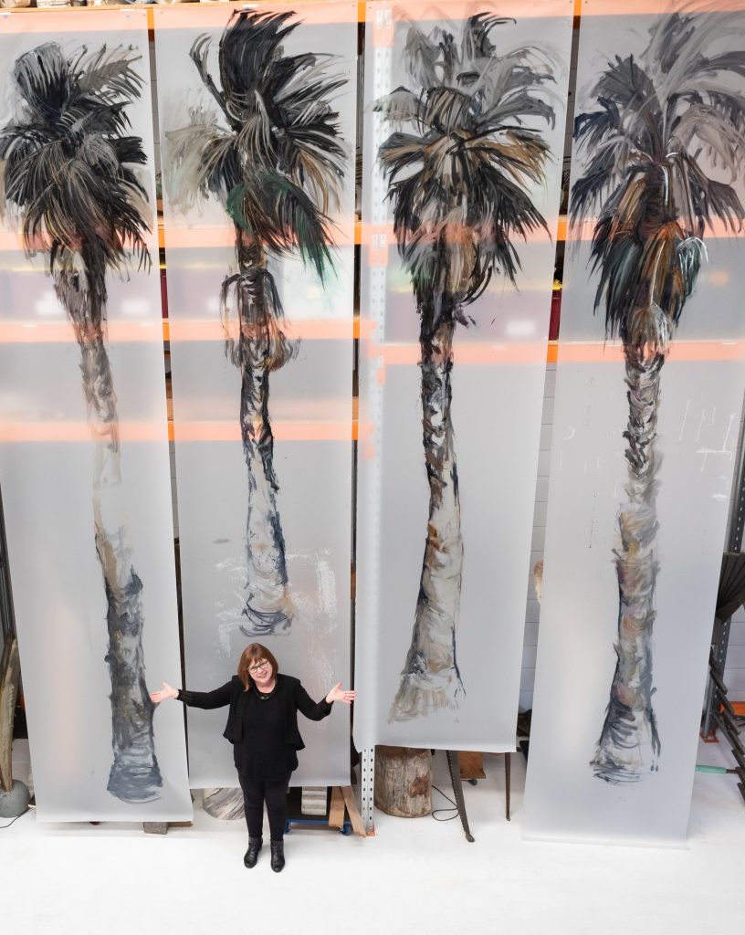 Anne Bennett with Palm Trees