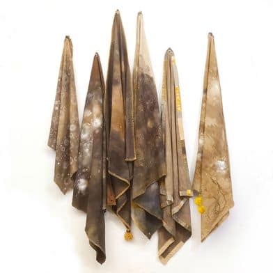 Aitken_Penelope_PrayerMats4NatureWorship_2021_eachApprox_120x120cm_mixedmediaoncanvas Banyule Open Studios