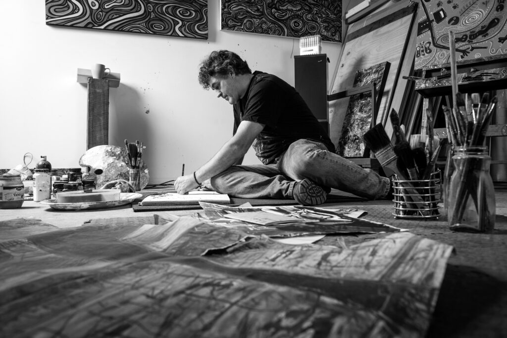 artist-studio-gallery-drawing-phillip-howe Banyule Open Studios