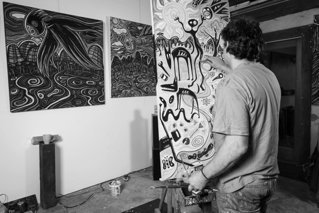 artist-wild-dog-studio-gallery-painting-easle-phillip-howe Banyule Open Studios