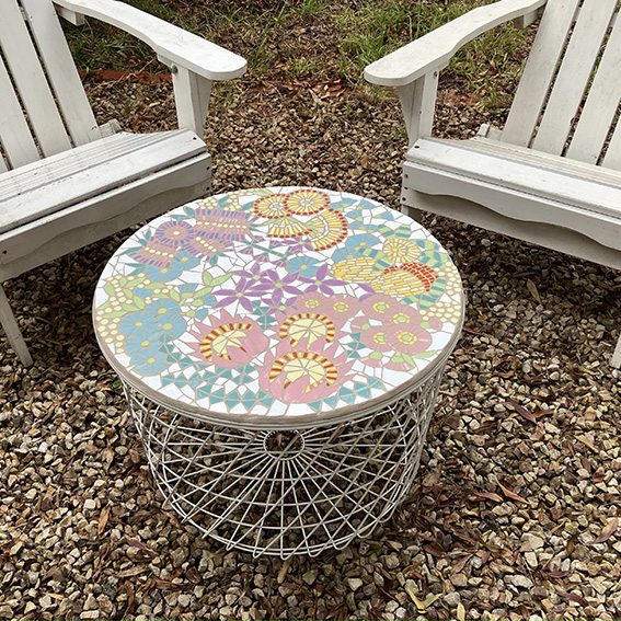 Parkinson_Sonja_ Floral Table 2_2024_ 60cm x 45cm_Mosaic Banyule Open Studios
