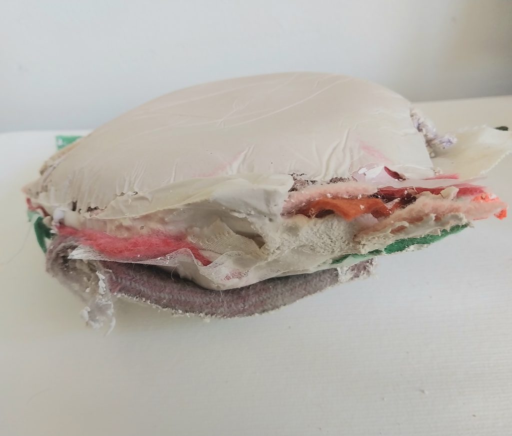 Argus_Karryn_Deprived_2025_variable_Plaster, wool, fabric Banyule Open Studios